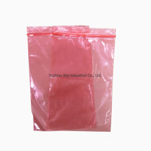 Customized Size Anti Static Pink PE Bags with Zipper for Packaging Electronics